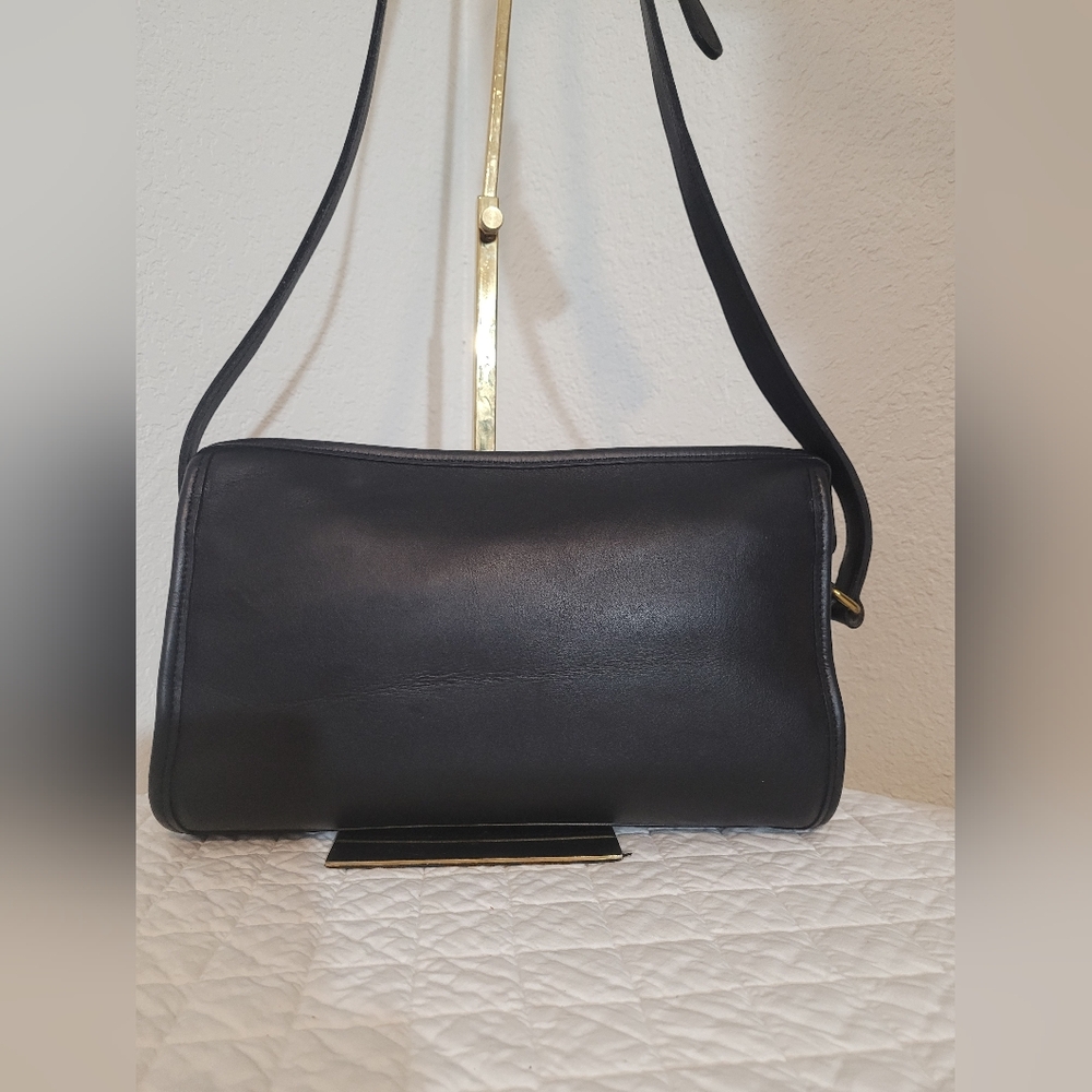 Vintage Y2K Coach 9944 Taylor Zip  Shoulder/Crossbody Handbag Black Made in USA - Picture 2 of 15